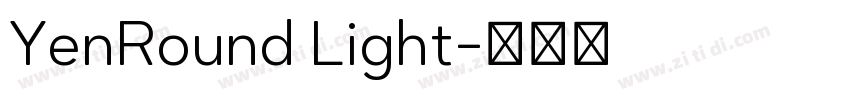 YenRound Light字体转换